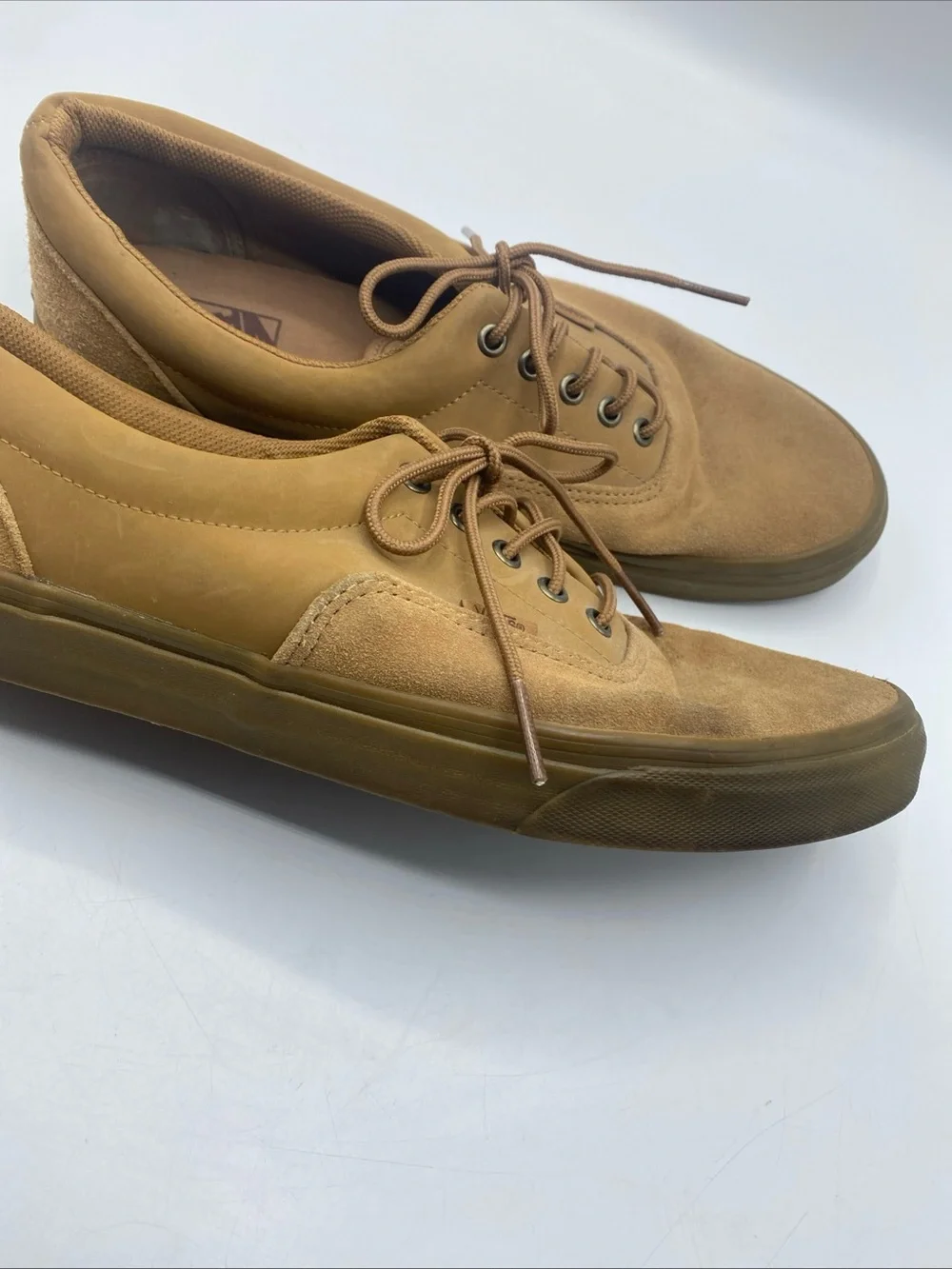 VANS Era Suede Buck Tobacco Brown Gum Men's 13 Casual Tennis Shoe Skater Sneaker